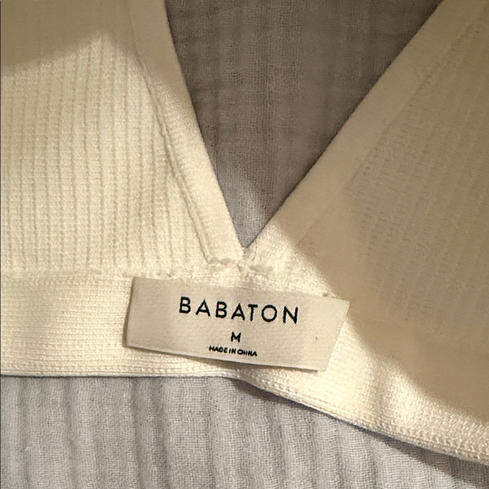 Aritzia Cream Ribbed Top - Picture 3 of 4